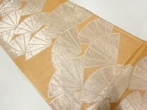 アンティーク　檜扇模様織出し袋帯（材料）